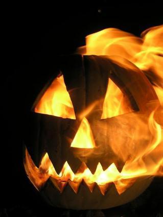Flaming Pumpkin